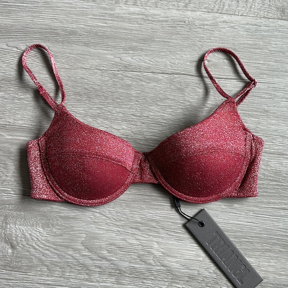 Grape sparkle bra triangl bathing suits top - Picture 10 of 12